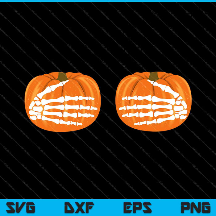 Skeleton Hands Holding Pumpkins Boobs Funny Adult Halloween SVG PNG Printable Files Skeleton Hands Holding Pumpkins Boobs Funny Adult Halloween SVG PNG Printable Files