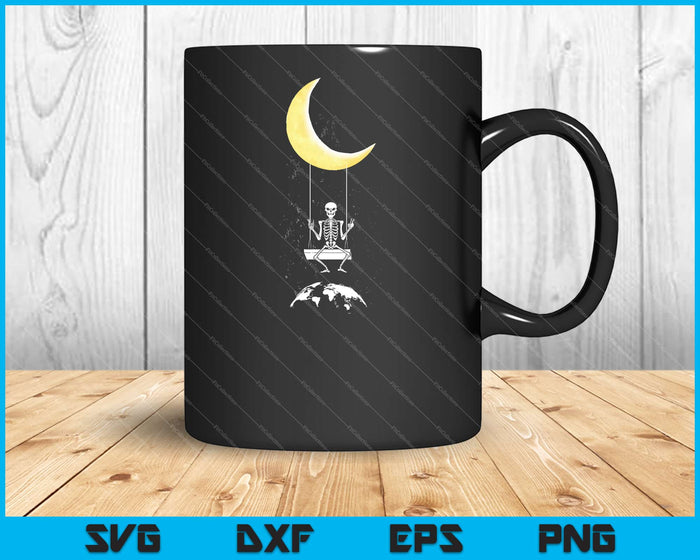 Skeleton Rock On Moon Spooky Halloween Rock Band Svg Cutting Printable Files Skeleton Rock On Moon Spooky Halloween Rock Band Svg Cutting Printable Files