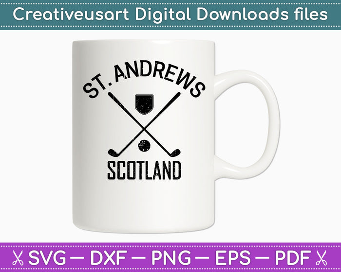 St. Andrews Scotland Golf SVG PNG Cutting Printable Files St. Andrews Scotland Golf SVG PNG Cutting Printable Files
