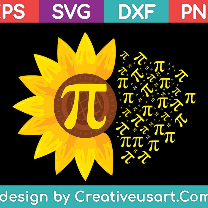 Pi Day Shirt - Sunflower 3,14 Pi Number Symbol Math Science SVG PNG Cutting Printable Files Pi Day Shirt - Sunflower 3,14 Pi Number Symbol Math Science SVG PNG Cutting Printable Files