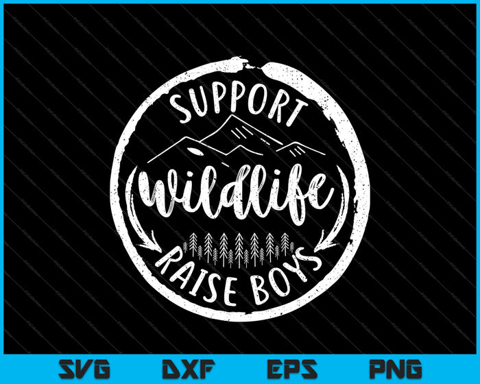 Steun Wildlife Raise Boys SVG PNG snijden afdrukbare bestanden Steun Wildlife Raise Boys SVG PNG snijden afdrukbare bestanden