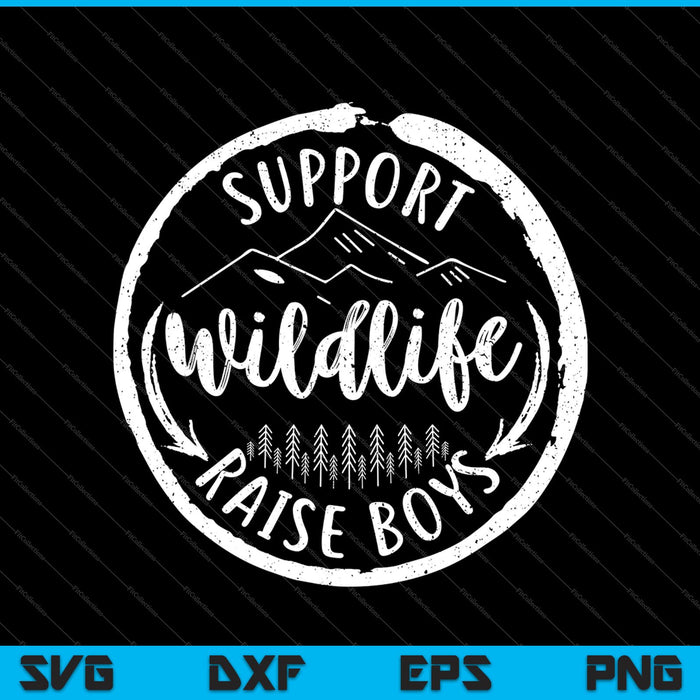 Steun Wildlife Raise Boys SVG PNG snijden afdrukbare bestanden Steun Wildlife Raise Boys SVG PNG snijden afdrukbare bestanden