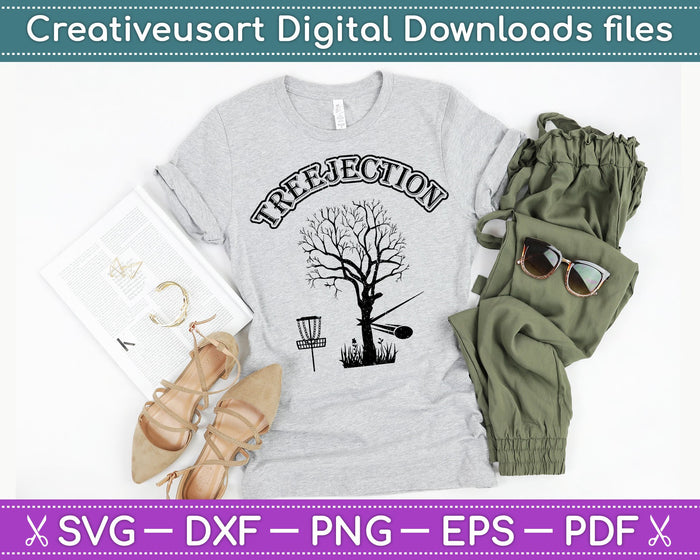 Treejection Disc Golf SVG PNG Cutting Printable Files Treejection Disc Golf SVG PNG Cutting Printable Files
