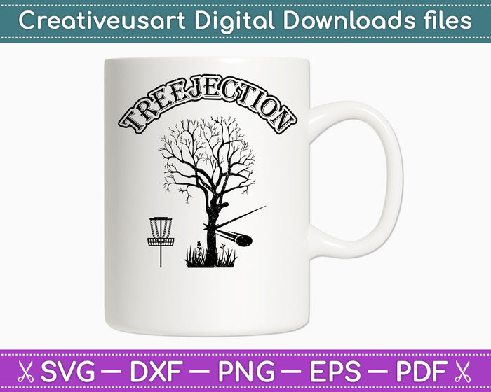 Treejection Disc Golf SVG PNG Cutting Printable Files Treejection Disc Golf SVG PNG Cutting Printable Files