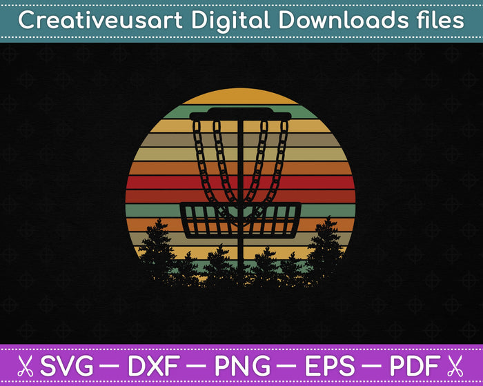 Vintage Disc Golf Frisbee Golf Frolf Flying Disc SVG PNG Cutting Printable Files Vintage Disc Golf Frisbee Golf Frolf Flying Disc SVG PNG Cutting Printable Files