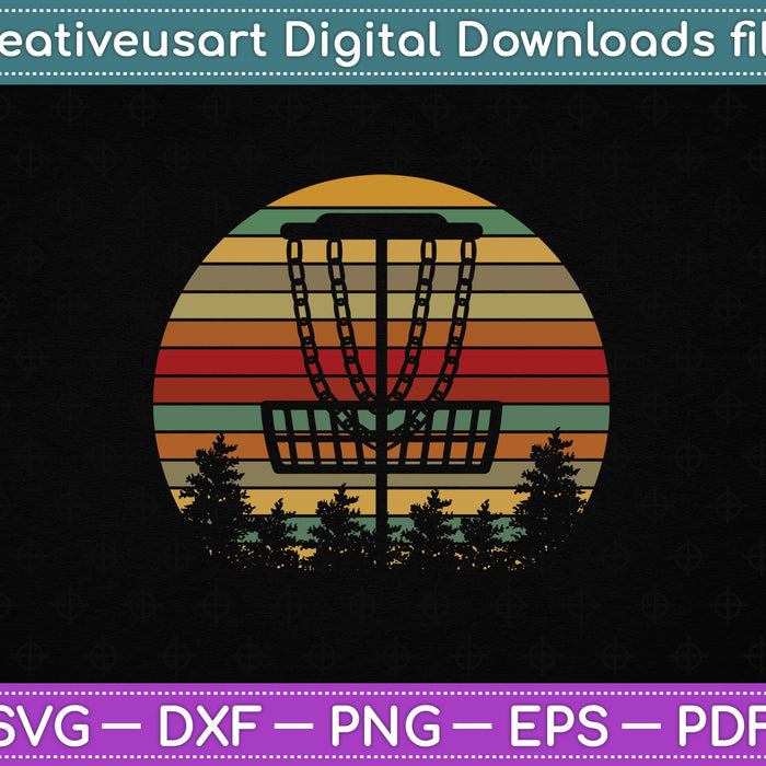 Vintage Disc Golf Frisbee Golf Frolf Flying Disc SVG PNG Cutting Printable Files Vintage Disc Golf Frisbee Golf Frolf Flying Disc SVG PNG Cutting Printable Files