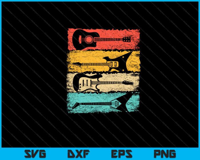 Vintage Guitar Music Band Guitarist Stuff Svg Cutting Printable Files Vintage Guitar Music Band Guitarist Stuff Svg Cutting Printable Files