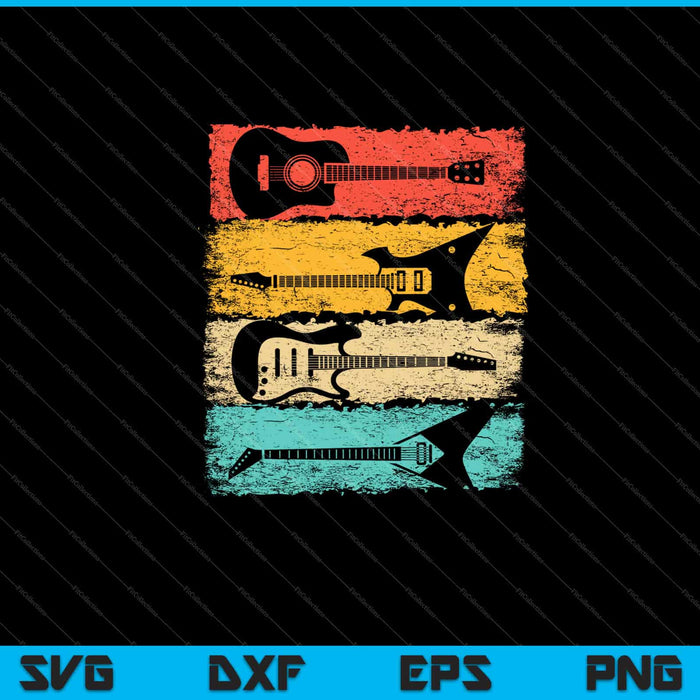 Vintage Guitar Music Band Guitarist Stuff Svg Cutting Printable Files Vintage Guitar Music Band Guitarist Stuff Svg Cutting Printable Files