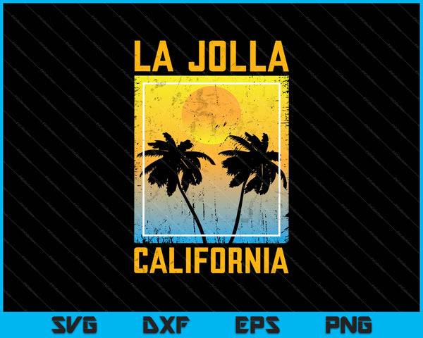 Vintage La Jolla California SVG PNG Cutting Printable Files