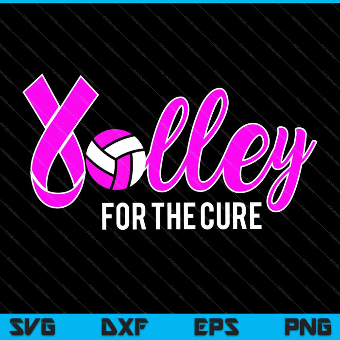 Volleyball Pink Ribbon Breast Cancer Volley For The Cure SVG PNG Cutting Printable Files Volleyball Pink Ribbon Breast Cancer Volley For The Cure SVG PNG Cutting Printable Files