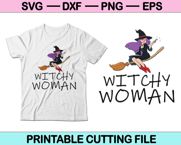 Witchy Woman Halloween SVG PNG Cutting Printable Files Witchy Woman Halloween SVG PNG Cutting Printable Files