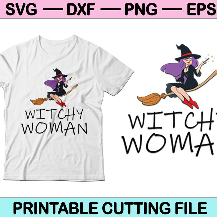 Witchy Woman Halloween SVG PNG Cutting Printable Files Witchy Woman Halloween SVG PNG Cutting Printable Files