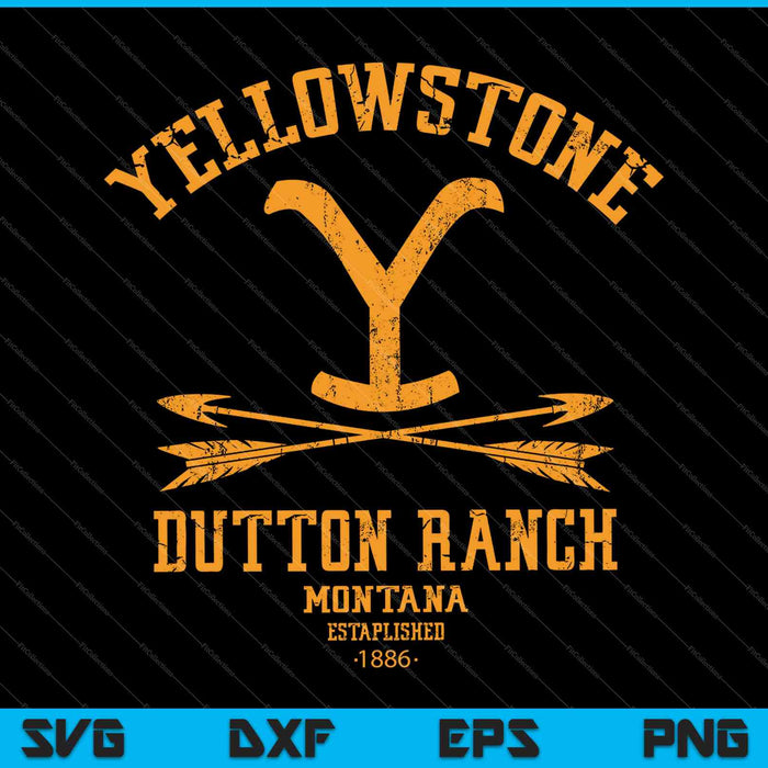 Yellowstone Dutton Ranch Arrows SVG PNG Cutting Printable Files