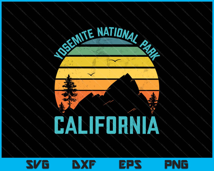 Yosemite National Park California SVG PNG Cutting Printable Files Yosemite National Park California SVG PNG Cutting Printable Files