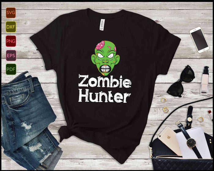 Zombie Hunter SVG PNG snijden afdrukbare bestanden  Zombie Hunter SVG PNG snijden afdrukbare bestanden