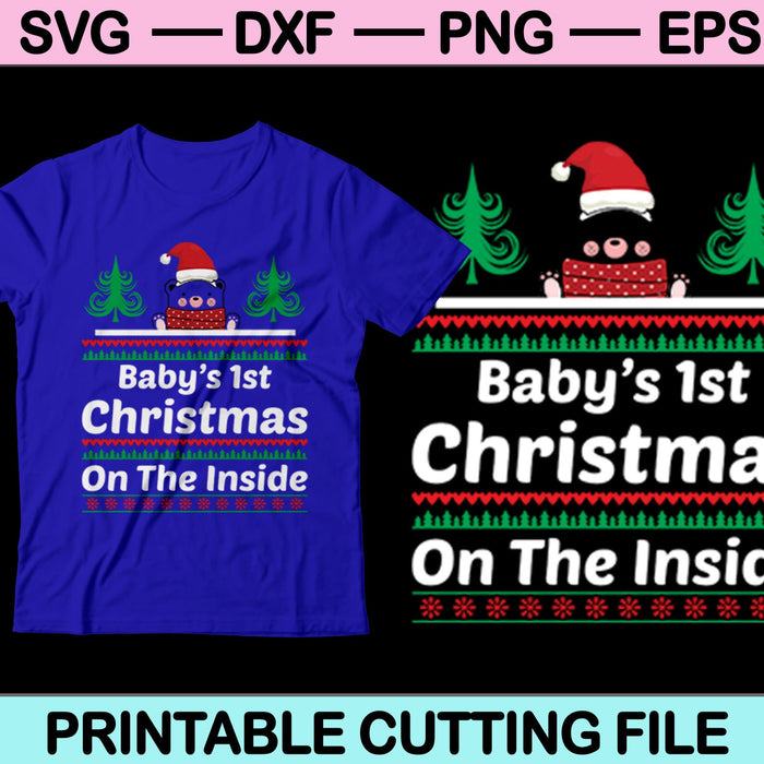 La primera Navidad del bebé SVG PNG cortando archivos imprimibles  La primera Navidad del bebé SVG PNG cortando archivos imprimibles