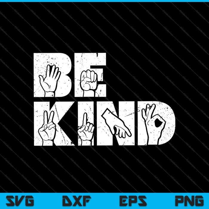 Be Kind with Hand Icon SVG PNG Cutting Printable Files Be Kind with Hand Icon SVG PNG Cutting Printable Files