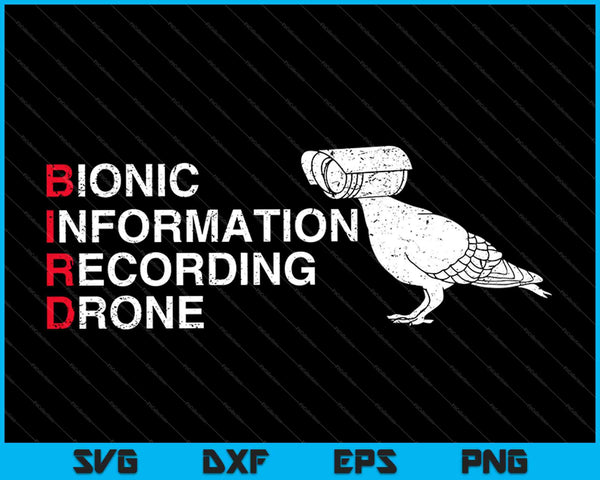 Bionic Information Recording Drone SVG PNG Cutting Printable Files
