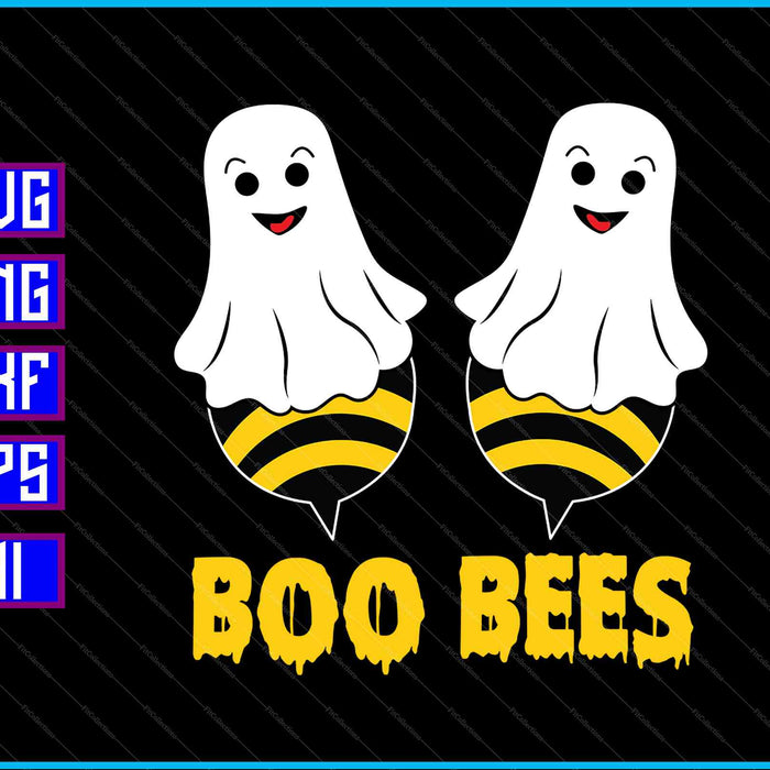 Boo Bijen Halloween SVG PNG Snijden afdrukbare bestanden Boo Bijen Halloween SVG PNG Snijden afdrukbare bestanden