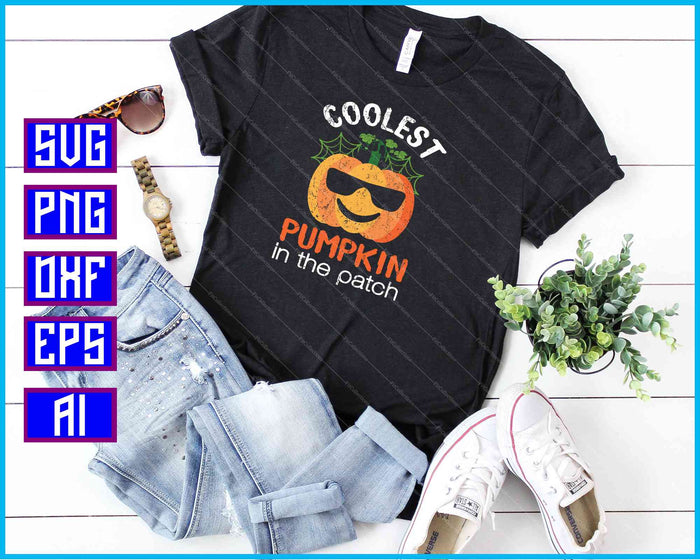 Cooles Pumpkin in the Patch SVG PNG snijden afdrukbare bestanden Cooles Pumpkin in the Patch SVG PNG snijden afdrukbare bestanden