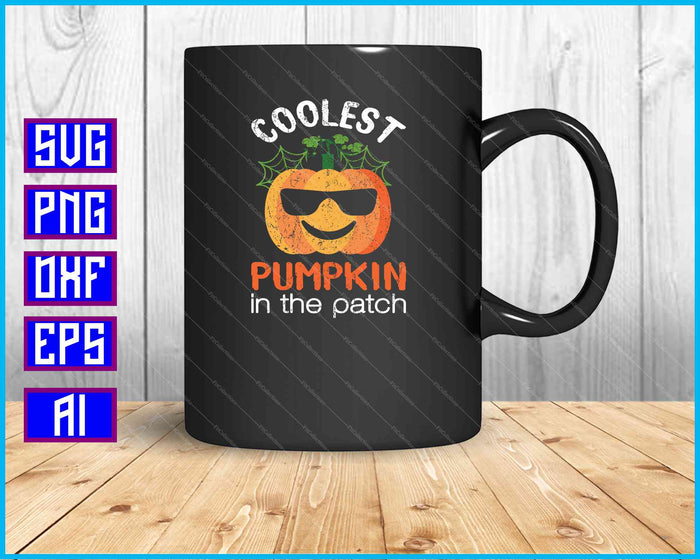 Cooles Pumpkin in the Patch SVG PNG snijden afdrukbare bestanden Cooles Pumpkin in the Patch SVG PNG snijden afdrukbare bestanden