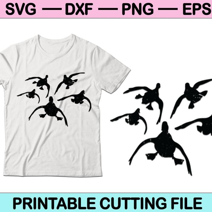Caza de patos SVG PNG cortando archivos imprimibles Caza de patos SVG PNG cortando archivos imprimibles