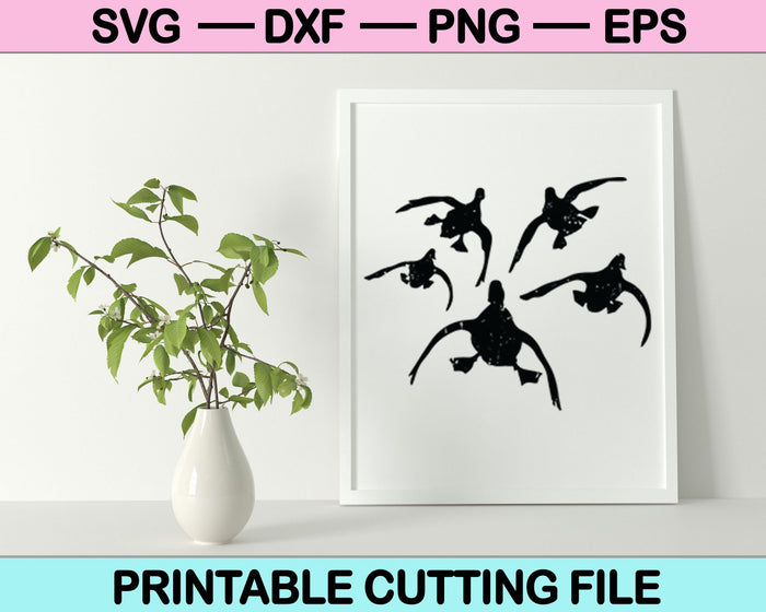 Caza de patos SVG PNG cortando archivos imprimibles Caza de patos SVG PNG cortando archivos imprimibles