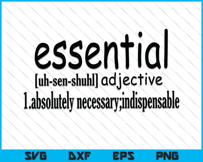 Essential Definition Quarantine 2020 SVG PNG Cutting Printable Files Essential Definition Quarantine 2020 SVG PNG Cutting Printable Files