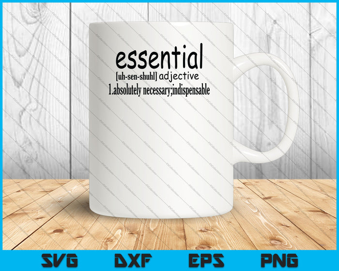 Essential Definition Quarantine 2020 SVG PNG Cutting Printable Files Essential Definition Quarantine 2020 SVG PNG Cutting Printable Files