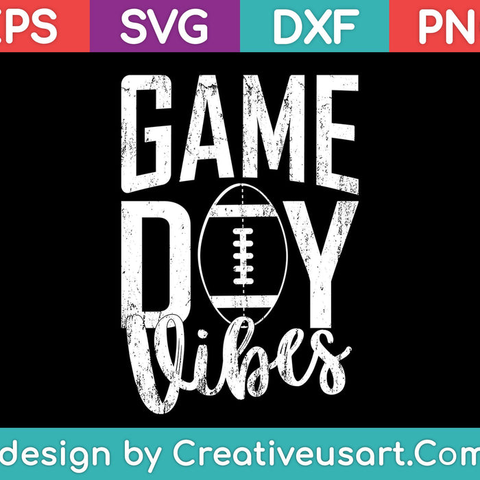 Game Day Vibers SVG PNG Cutting Printable Files Game Day Vibers SVG PNG Cutting Printable Files