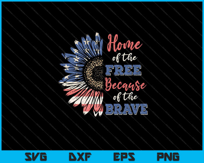 4t July American flag sunflower Svg Cutting Printable Files 4t July American flag sunflower Svg Cutting Printable Files