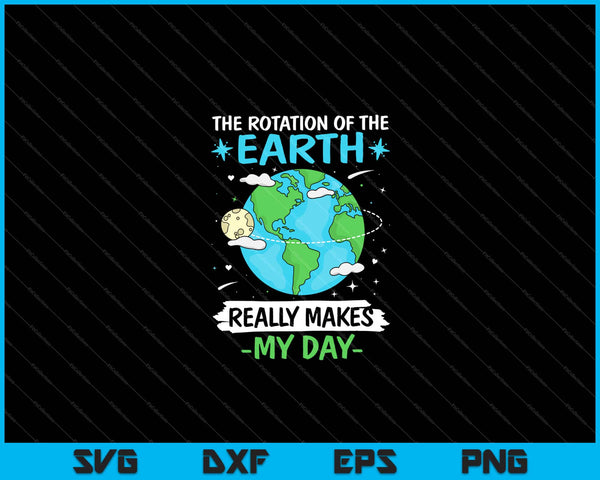 the rotation of the earth really makes my day Svg Cutting Printable Files