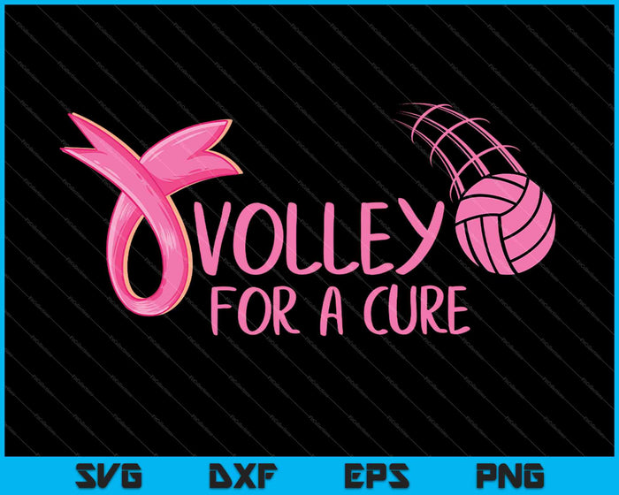 Volley for a Cure Volleyball Breast Cancer Awareness SVG PNG Cutting Printable Files Volley for a Cure Volleyball Breast Cancer Awareness SVG PNG Cutting Printable Files