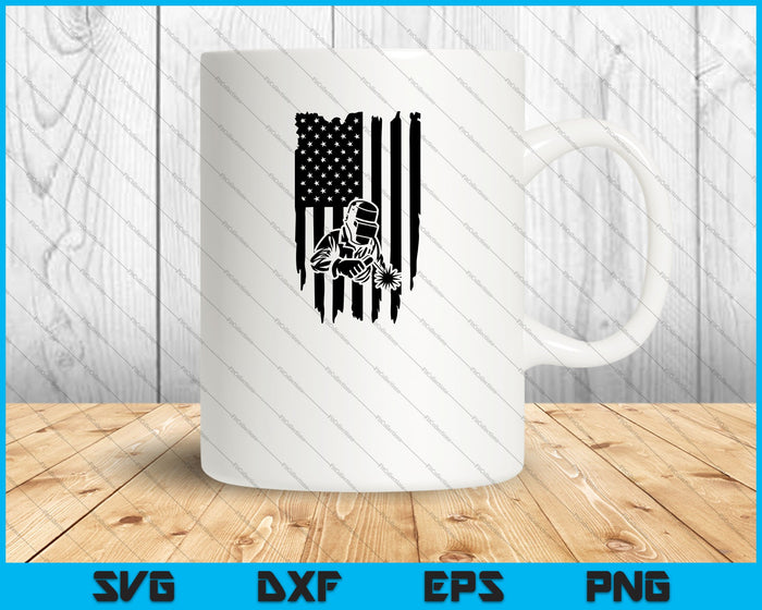 Welder Flag American SVG PNG Cutting Printable Files Welder Flag American SVG PNG Cutting Printable Files