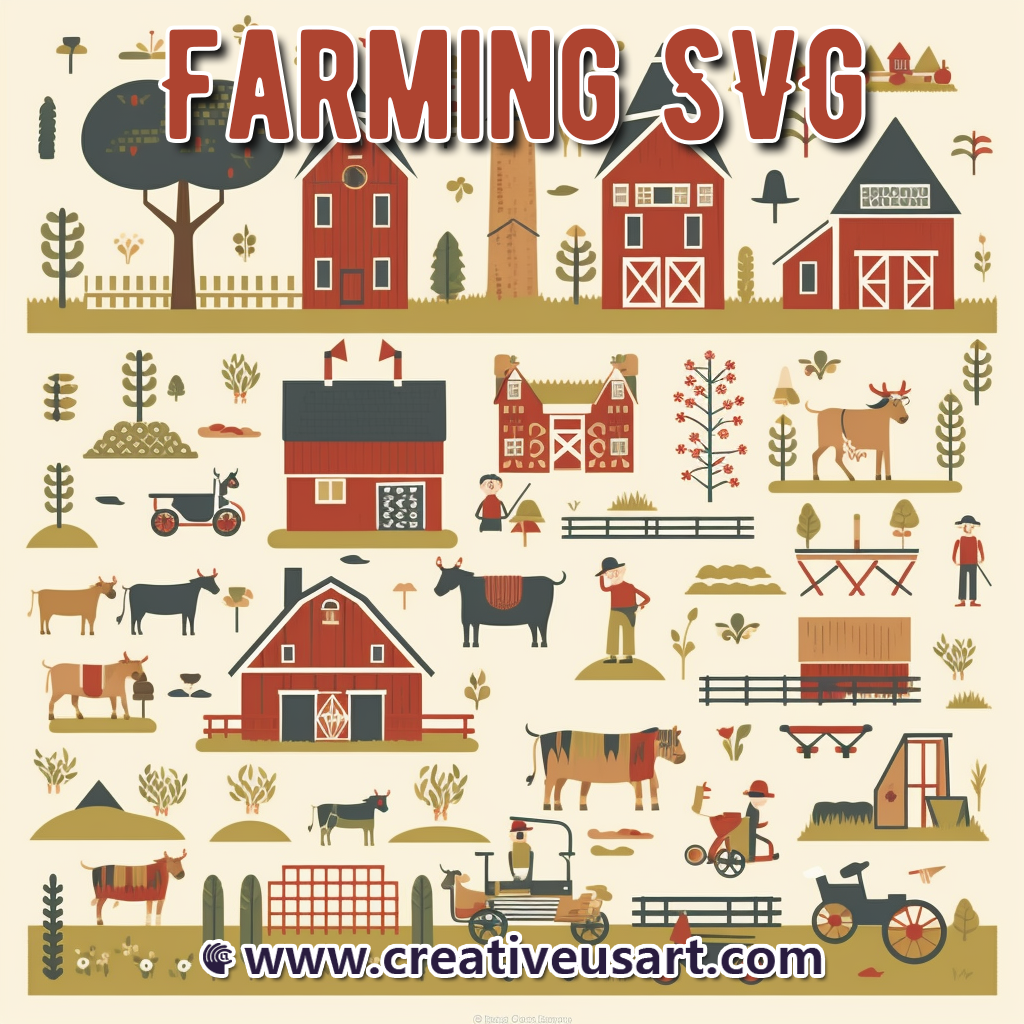 Farm Rows Svg Farming SVG – creativeusarts