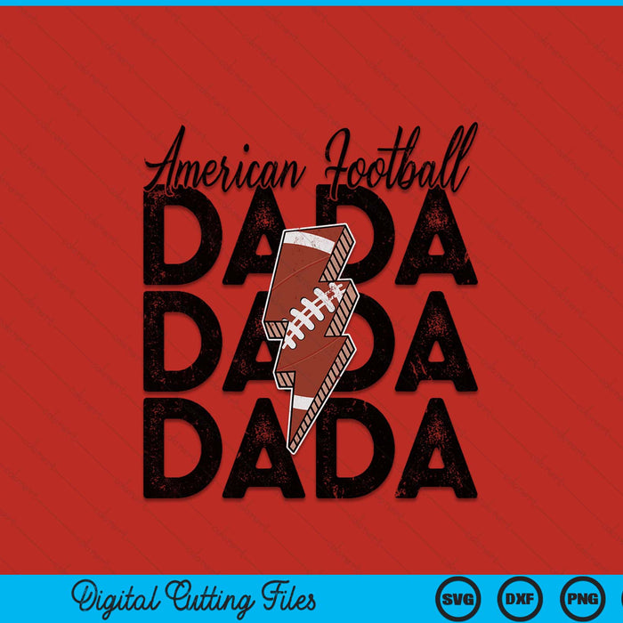 Lightning bolt American football dada SVG cut file
