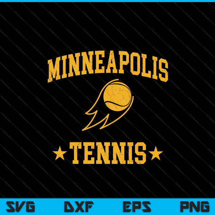Minneapolis rapids tennis vintage gameday retro tennis lover SVG cut file