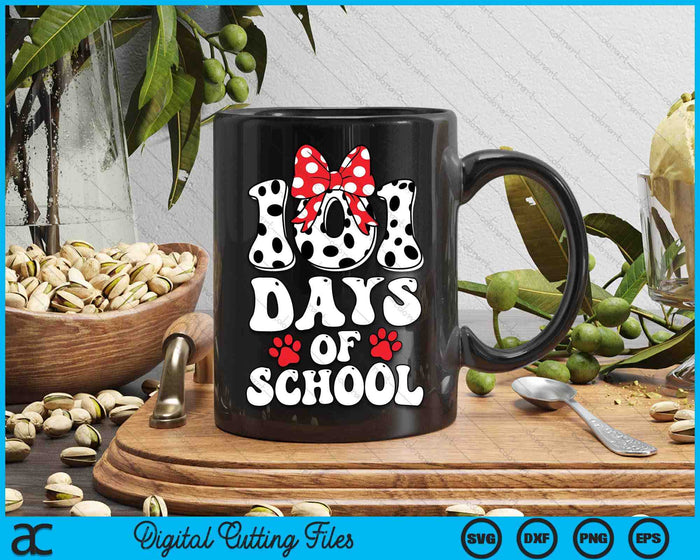 100 Days Of School Dalmatian Dog 100 Days Smarter Boys Girls SVG PNG Cutting Printable Files
