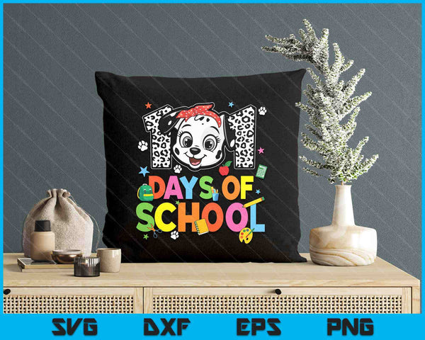 100 Days Of School Dalmatian Dog Boy Kid 100th Day Of School SVG PNG Digital Printable Files