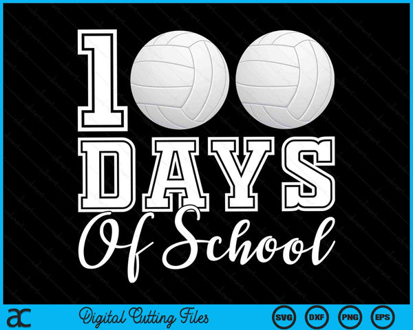100 dagen school voor 100e dag handbal student of leraar SVG PNG digitale snijbestanden