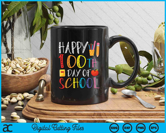 100 Days Of School Teacher And Student SVG PNG Digital Printable Files