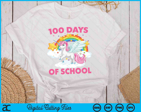 100 Days Of School Unicorn Girls Teacher 100th Day Of School SVG PNG Digital Printable Files