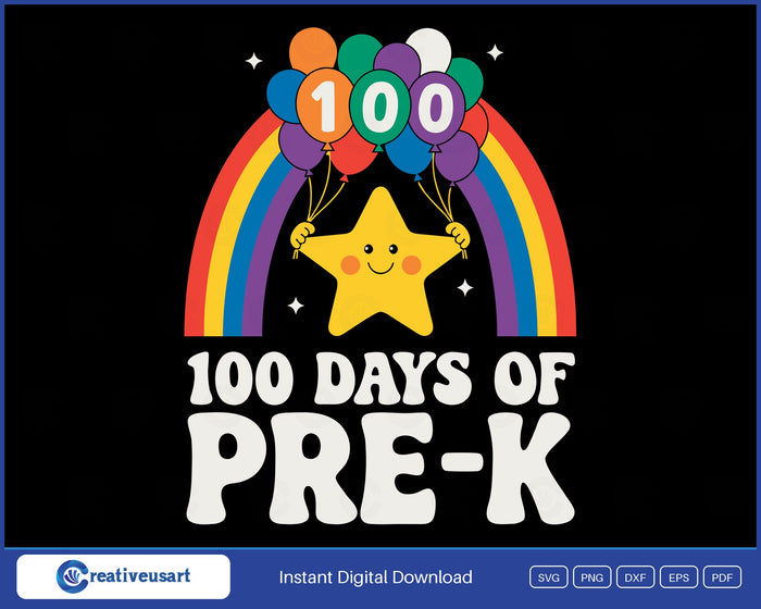 100 Days Of Pre-K SVG design