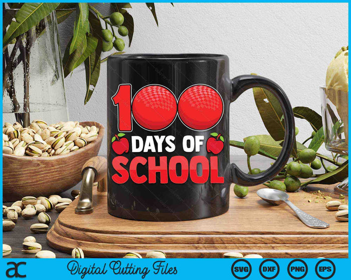 100th Day Of School Boys Girls Kids Dodgeball 100 Days Of School SVG PNG Digital Cutting Files