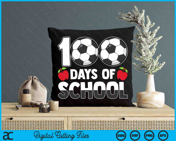 100e schooldag jongens meisjes kinderen voetbal 100 dagen school SVG PNG digitale snijbestanden