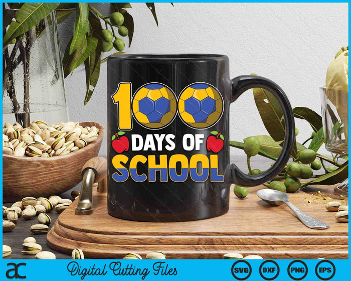 100th Day Of School Boys Girls Kids Handball 100 Days Of School SVG PNG Digital Cutting Files