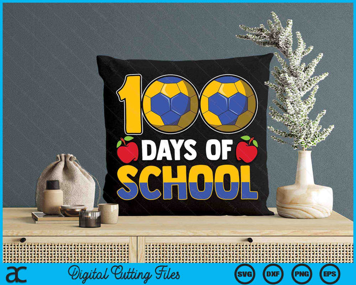 100th Day Of School Boys Girls Kids Handball 100 Days Of School SVG PNG Digital Cutting Files