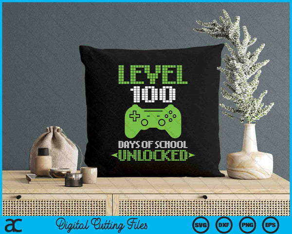 100th Day Of School Kids Video Games Boy Gift Gamer SVG PNG Digital Printable Files