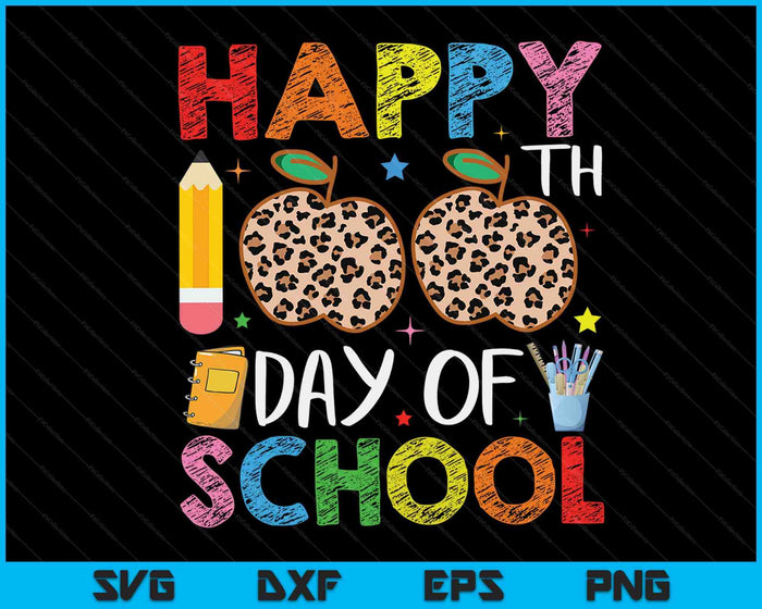 100th Day Of School Teacher And Student 100 Days Smarter SVG PNG Digital Cutting Files