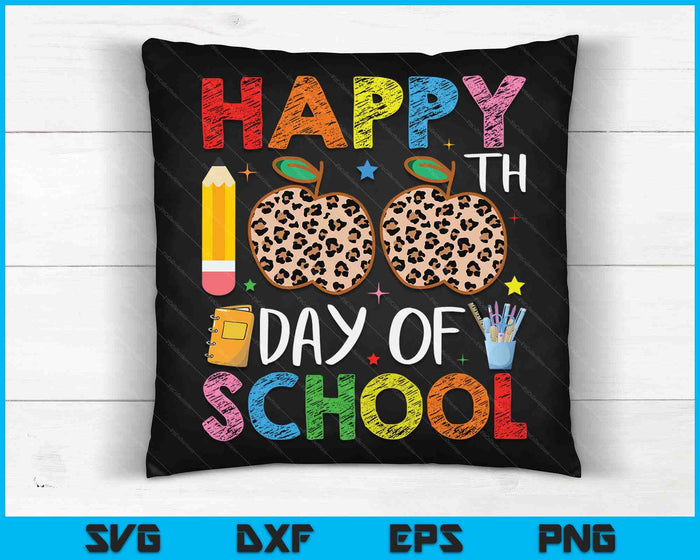100th Day Of School Teacher And Student 100 Days Smarter SVG PNG Digital Cutting Files